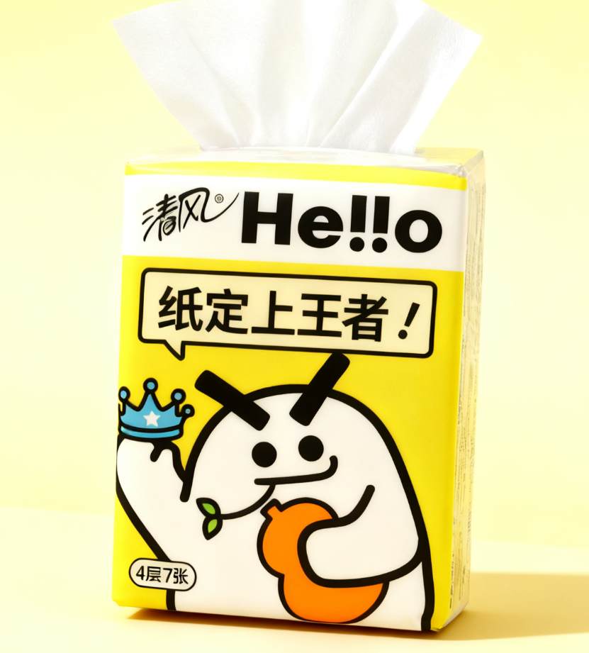 清风手帕纸一包